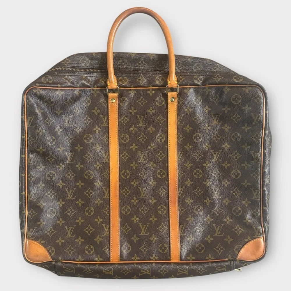 Auth. VTG Louis Vuitton Brown Travel Bag, Sirius Bag